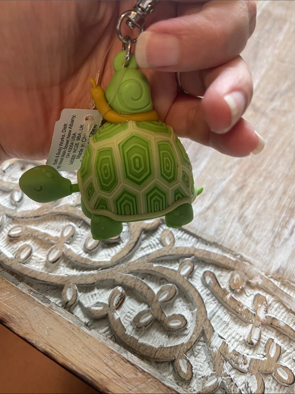 Green Turtle Keychain Pocketbac Holder